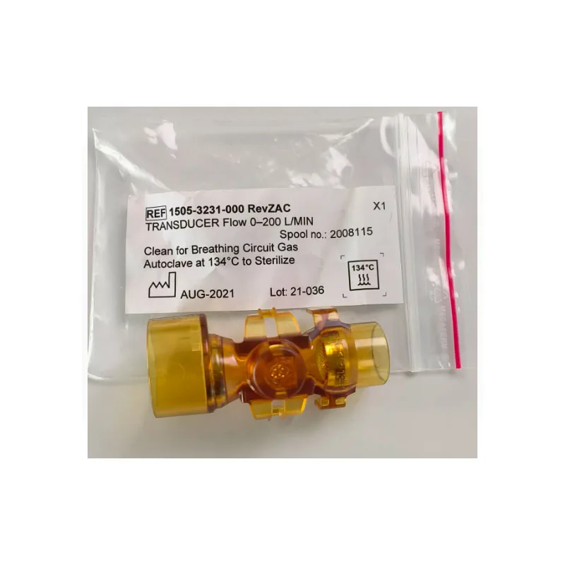 Original Datex Ohmeda R860 XDCR Engstrom Respiratory Flow Sensor 0-200L/Min Transducer Adult Child 1505-3231-000