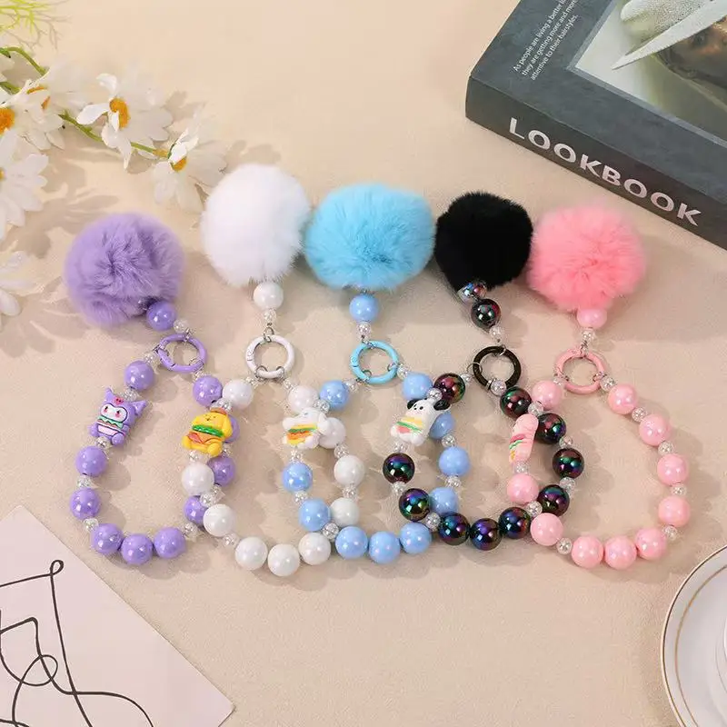 سانريو ميلودي مرحبا كيتي كورومي سينامورول قضية الهاتف المحمول سلسلة الكاميرا شنقا الديكور مرسومة باليد حبة سلسلة الهاتف #1