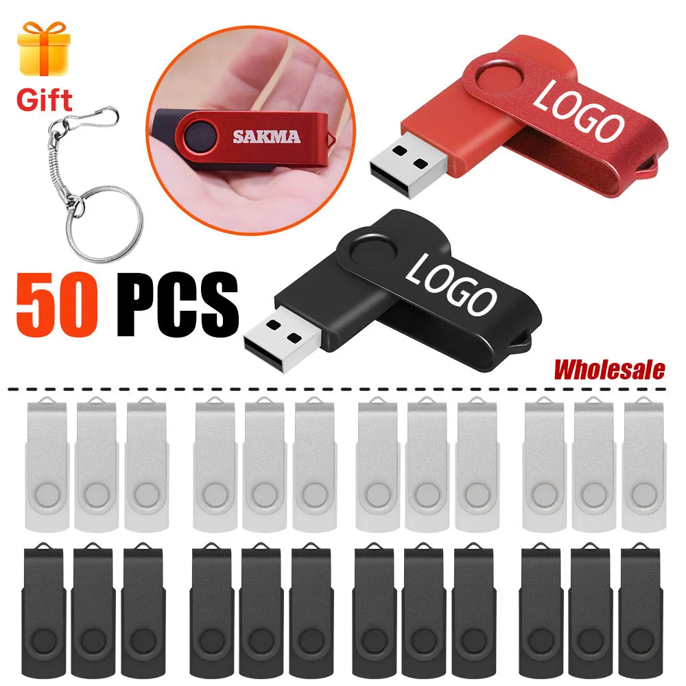 

Bulk 50PCS USB Flash 128MB 4GB 8GB USB Flash Drive 32GB 64GB Pen Drive 16GB U Disk Usb 2.0 Pendrive Memory Stick Custom Logo