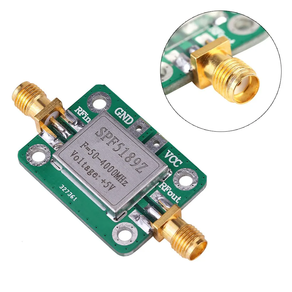 LNA 50‑4000MHz SPF5189 RF Amplifier  Receiver For FM HF VHF / UHF Ham Radio SPF5189 RF Amplifier LNA Low Noise Amplifier