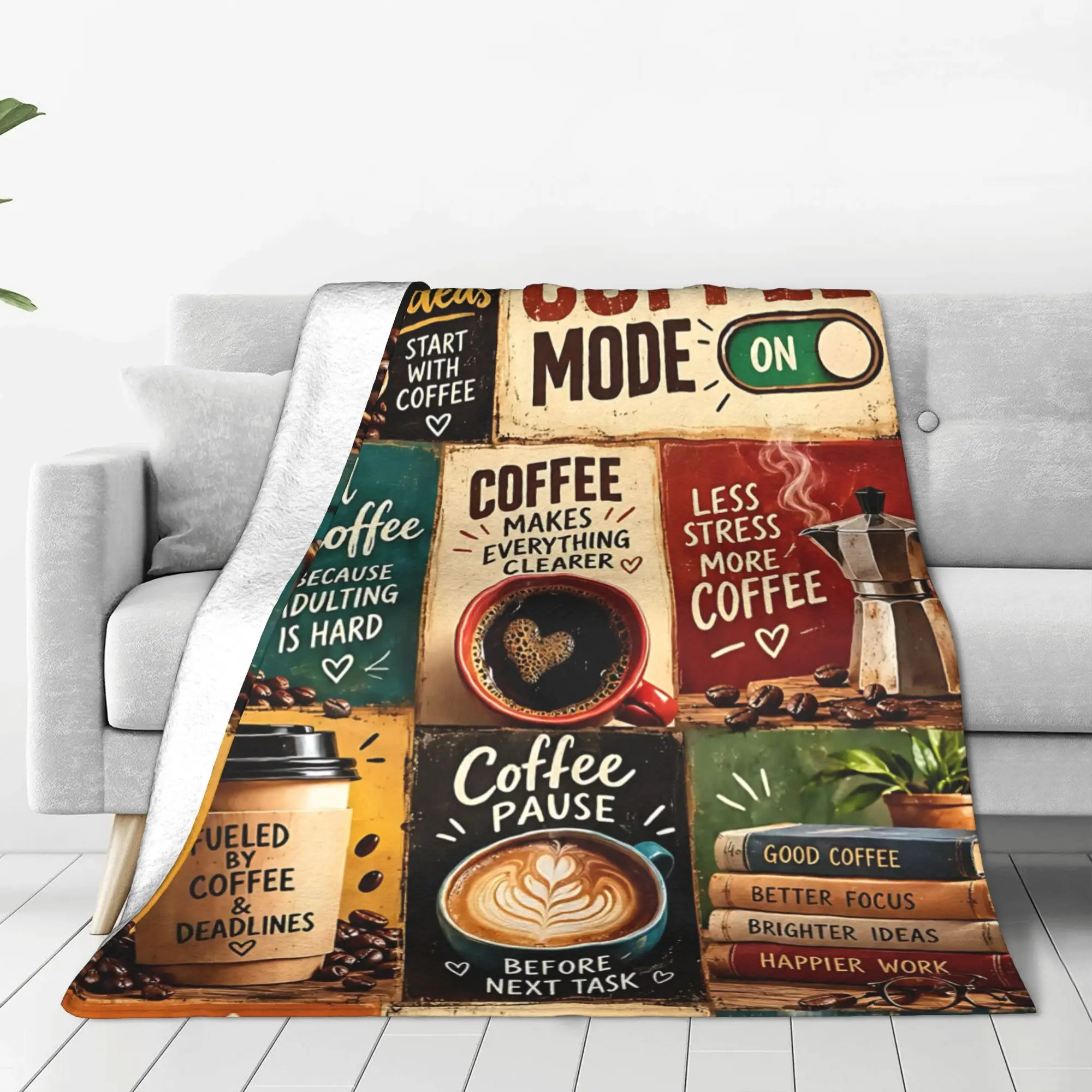 1PC Vibes Daily social media share ideas  Winter Blankets for Adults Bedding Home Interior Sofa Knee Black Friday Deals