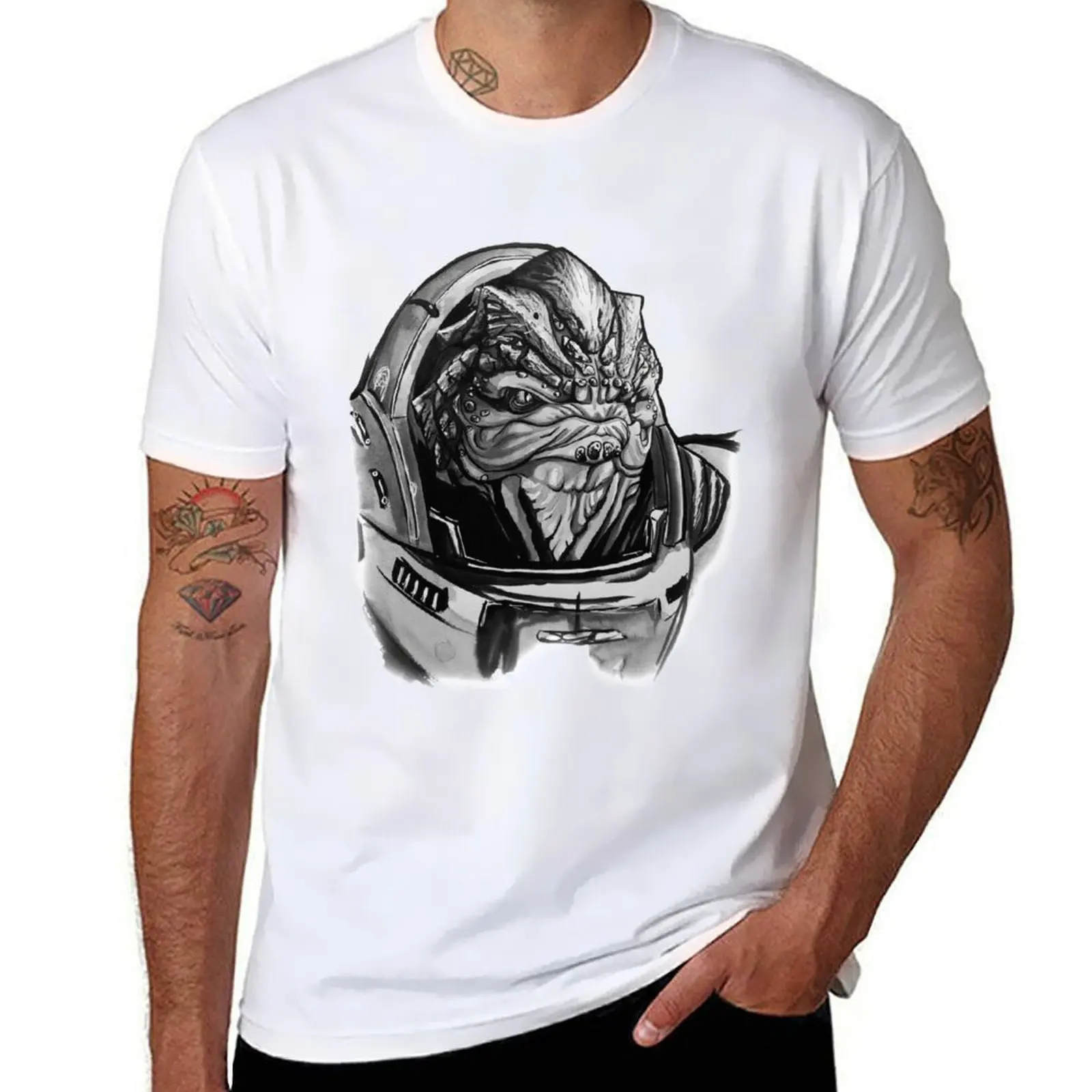 

Grunt Mass Effect T-Shirt man t shirt luxury mens graphic t shirts man t shirts high quality luxury brand T-Shirt