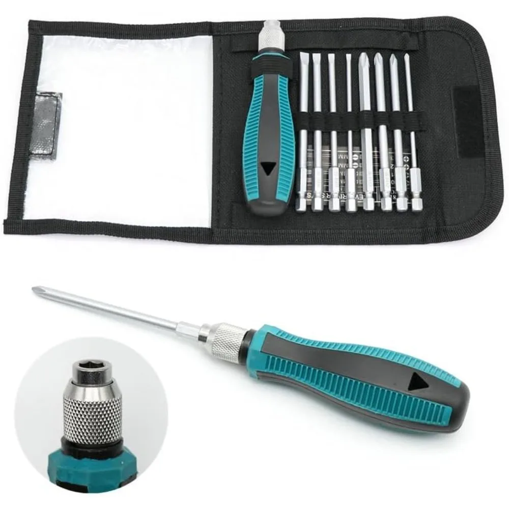 9-teiliges Präzisions-Schraubendreher-Set, Magnetische Phillips-Bits Multifunktionales Reparatur-Werkzeugset für Elektronik