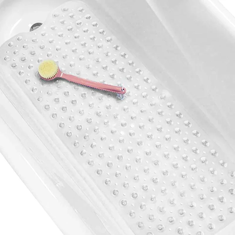 

Long Anti Slip Bath Tub Bathroom Shower Transparent Antibacterial Washable Bathroom,Kid Toddler Senior