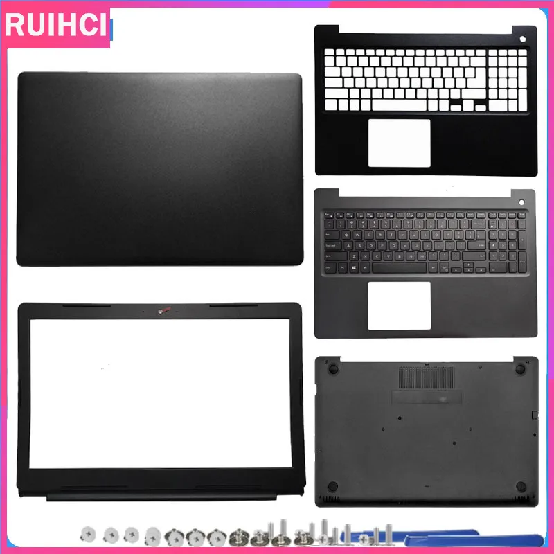 جديد لخط العرض 3590 E3590 LCD الغطاء الخلفي الإطار الأمامي غطاء المفصلي Palmrest العلوي الغطاء السفلي السفلي #1