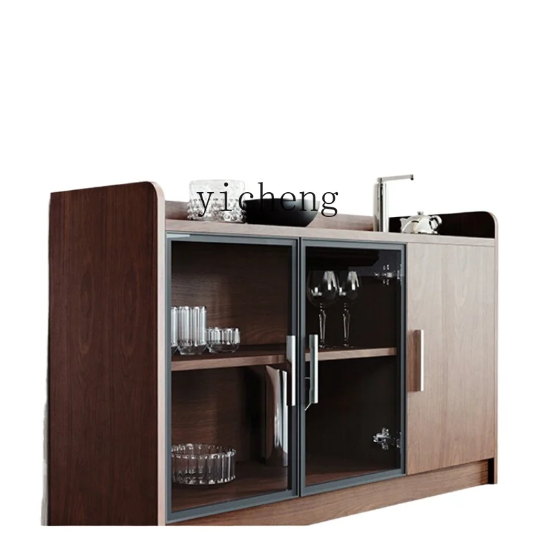 

ZK Home Locker Office Storage Bookcase Living Room and Kitchen Sideboard Cabinet Dust Belt Cabinet Door