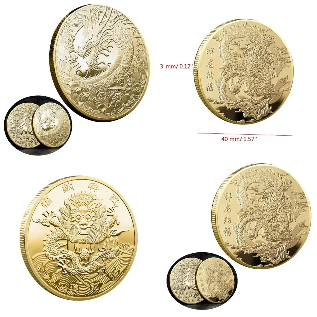 Traditional Chinese New Year Metal Coin Symbolize Good Fortune and Power high quality
