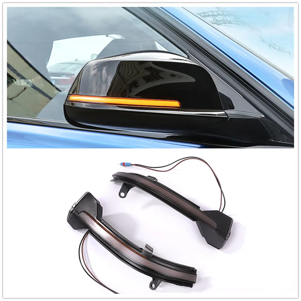 

Smoked Lens Side Mirror Sequential Blink Lamp Turn Signal Light For BMW F01 F10 F06 F07 F13 F02