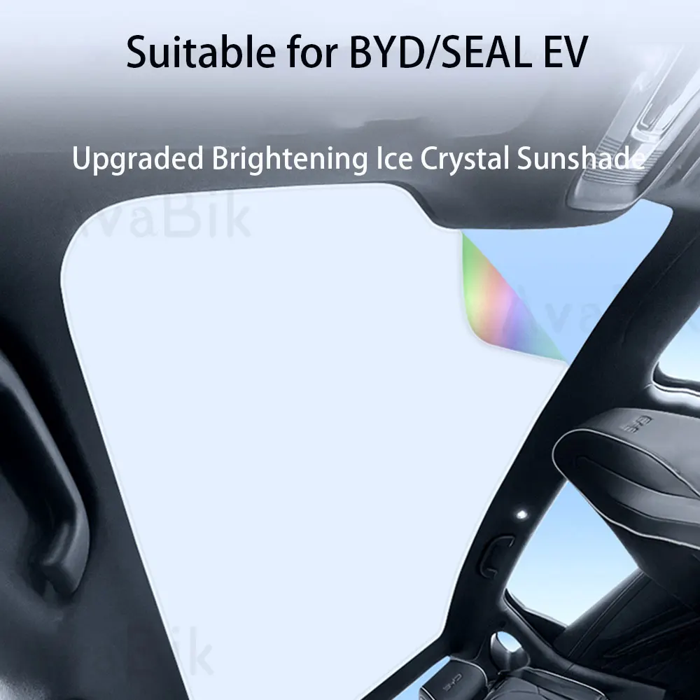 

For BYD/SEAL EV Colorful Ice Crystal Car Roof Sunshade Skylight Blind Shading Windshield Sunroof Cover Sun Protection Accessorie