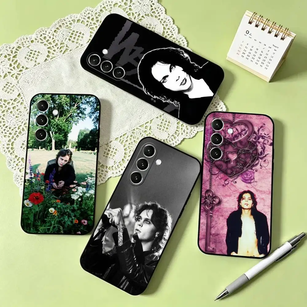 V-Ville V-Valo Love Mental Phone Case Black Silicone Soft For Samsung Galaxy A73,A72,A71,A70,A53,A52,A51