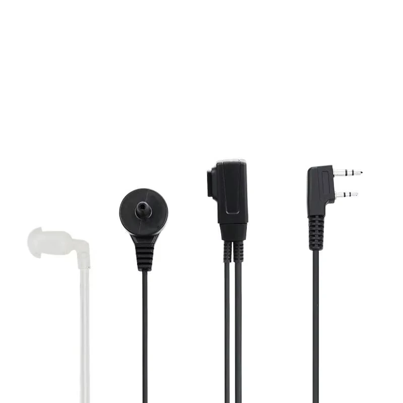 Baofeng Air Tube Earphone Walkie Talkie Headset with Mic 2 Pin K Type for UV-5R DM-32 Two Way Radio Quansheng UV-K6 UV-K5 UV-K5(