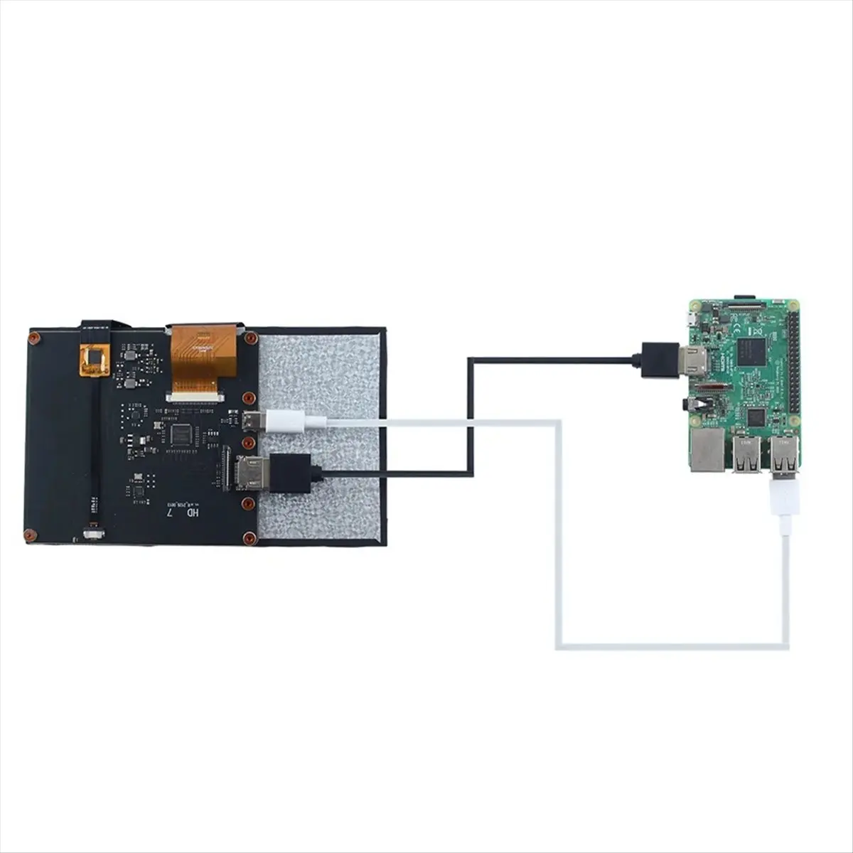7-Inch -Compatible Display 5-Point Capacitive Touch Screen 1024x600 Resolution Support for OS /
