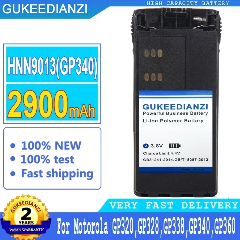 For Motorola GP320, GP328, GP338, GP340, GP360, GP380 Walkie Talkie Battery, 2900mAh Long-lasting Performance