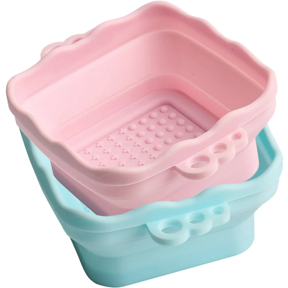 

2Pcs Silicone Makeup Brush Cleaning Bowl Foldable Scrubber Mat for Quick Clean Tools Portable Washing Pad Ideal Gift for Women