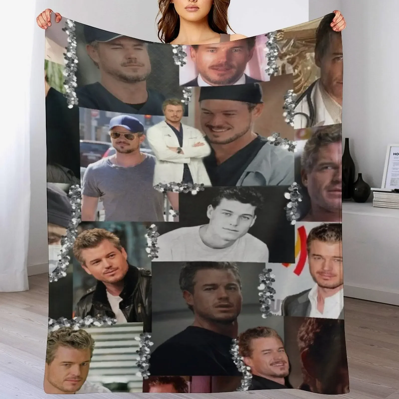 

Mark Sloan Collage Throw Blanket Decoratives Vintage Extra Large Throw for winter Blankets