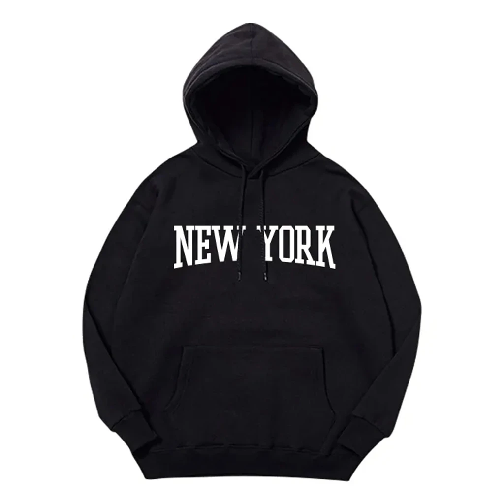 

Kpop Y2K Ins LETTER Толстовки с принтом Черный пуловер Женская мужская одежда Y2k Уличная одежда Свободные модные толстовки