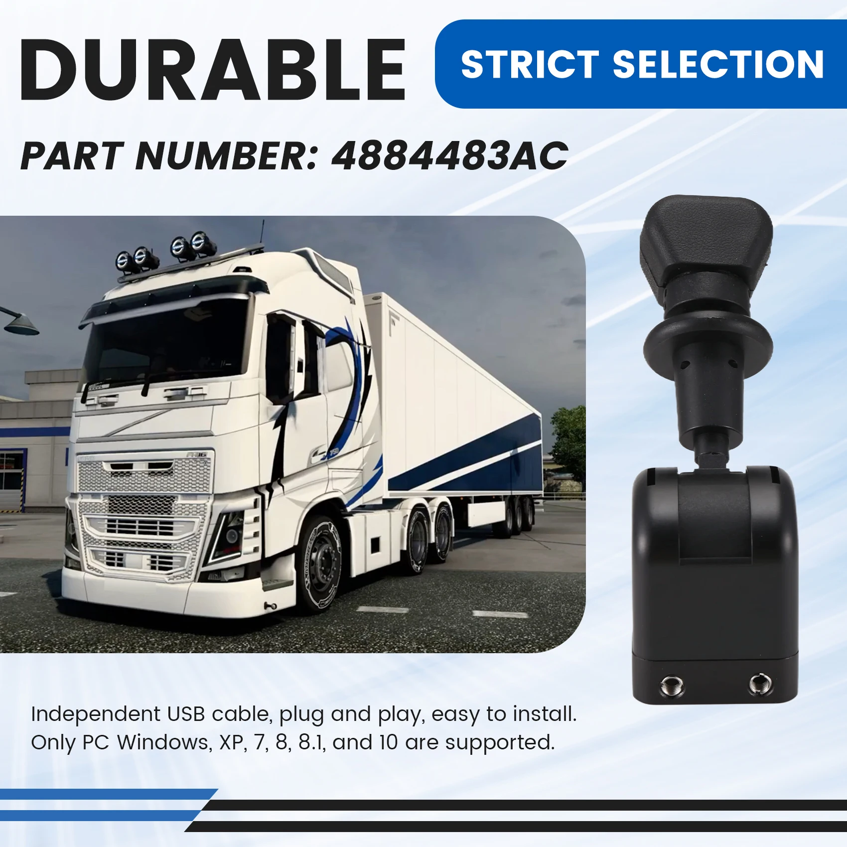 

USB Sim Handbrake Truck Hand Brake For Logitech G27 G29 G923 THRUSTMASTER T300RS T-GT ETS2 European/American Truck Games
