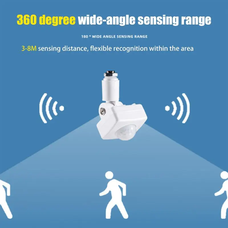 Módulo de controlador inteligente automático para pasillo de casa, interruptor de detección de cuerpo humano infrarrojo con retardo ajustable