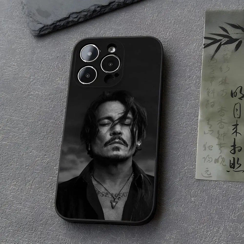 Johnny Depp Actor Phone Case for iphone 14 13 11 15ProMax 16 12 Pro Xs Max Mini Xr X 7 8 Plus Funda Covers