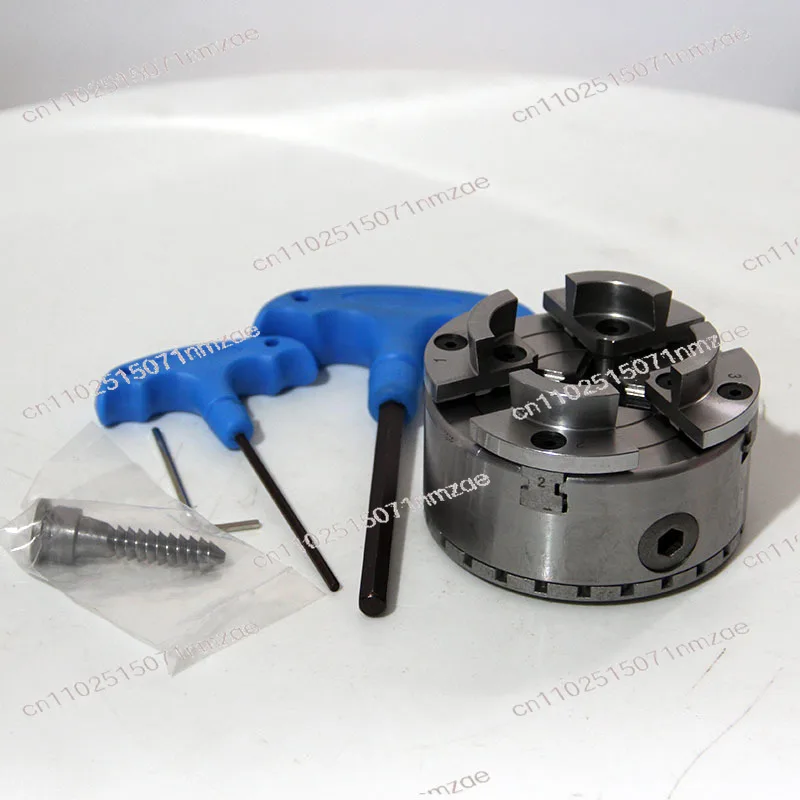 4-Jaw Self-Centering Woodworking Lathe Chuck KP96 KP125 M40 M33 M30 CNC Tool Accessory