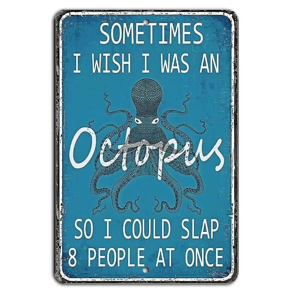 

Poseidon's Tentacle Jest Glyph: Hand-Forged Metal Sign – "Ocean Slap Humor Mandala" | Rustic Nautical Decor for Coastal Nooks