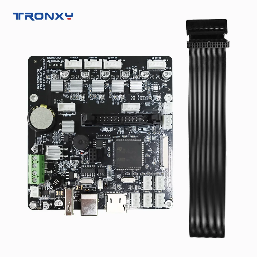 TRONXY 3D Printer Mainboard For X5SA-500/X5SA-600/X5SA-500PRO/VEHO-600 Parts Silent Controller with Wire Cable