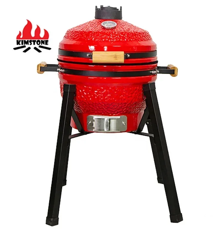 KIMSTONE 16inch Charcoal Grill  Charcoal Ceramic Grill Outdoor Tool Kamado Griller Josper Home And Garden Bbq Grills Ash