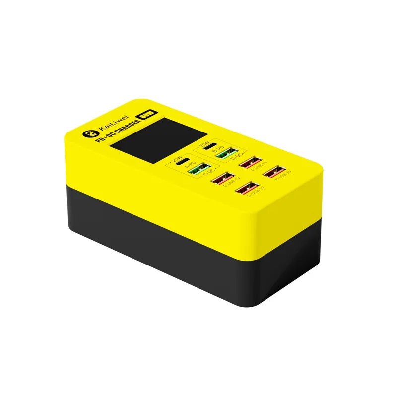 Kailiwei KLW-A8T 8 Port Charger 60W High Power USB Plug Fast Charging Suitable Home Multiple Mobile Phones Interface Sockets