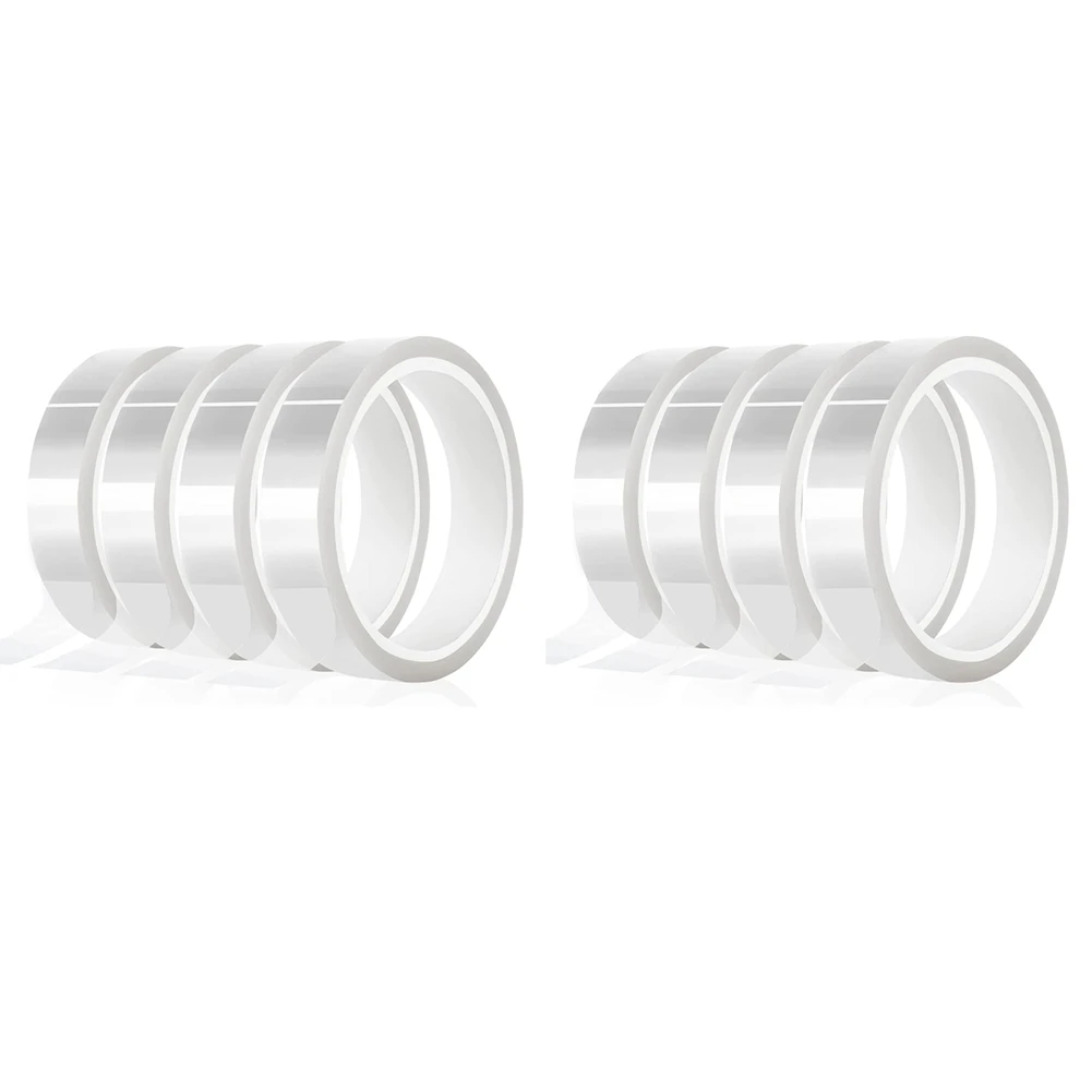 Flash Trend 8 rotoli 20 mm x 33 m (108 piedi) nastro termico trasparente per nastro elettrico Htv trasparente sublimazione ad alta temperatura resistenza al calore