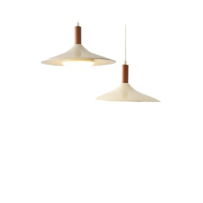

Restaurant chandelier French cream style simple dining table bar UFO light walnut bedroom room bedside small chandelier