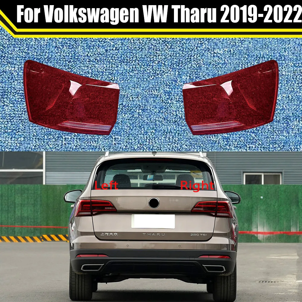 Auto Taillamp Case For Volkswagen VW Tharu 2019-2022 Car Rear Taillight Cover Glass Lamp Shell Lens Glass Caps Light Lampshade