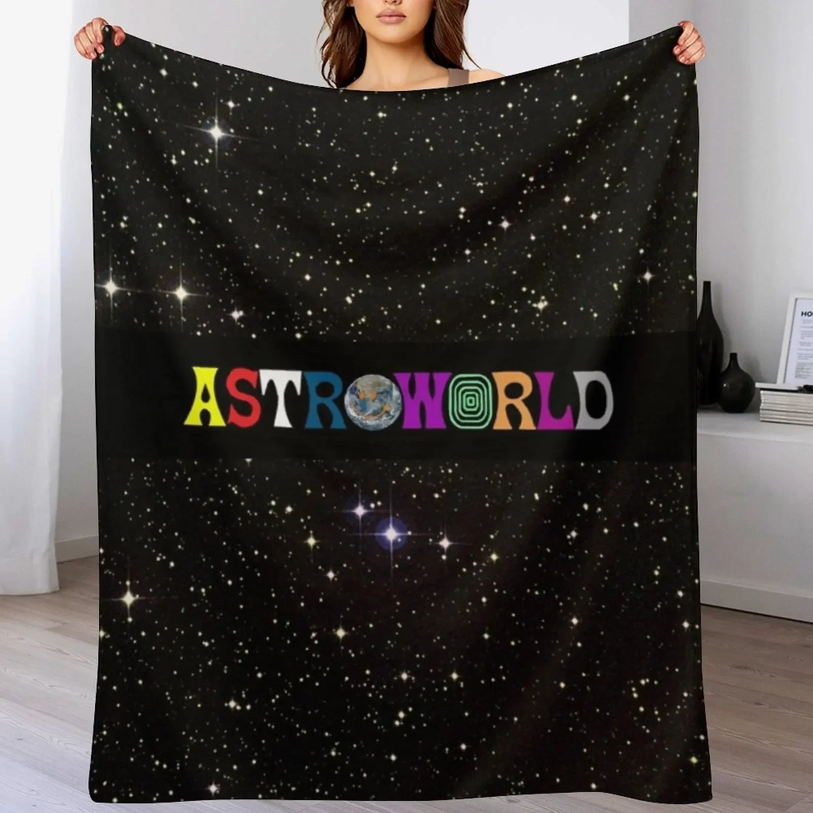 

Astroworld Throw Blanket Hair Loose Retros Luxury Brand Blankets