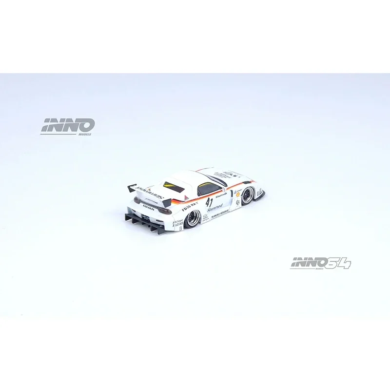 INNO متوفر 1:64 LBWK RX7 FD3S سوبر صورة ظلية قذيفة دييكاست ديوراما نموذج سيارة مجموعة ألعاب مصغرة