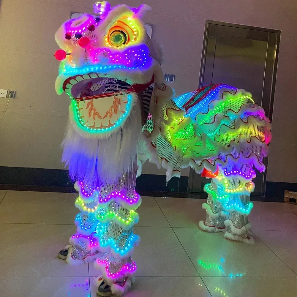 Event LED Light Lion Amusement Park Lion Dance Props Chinese Traditional Performance of LED Light South Lion Atmosphere Props