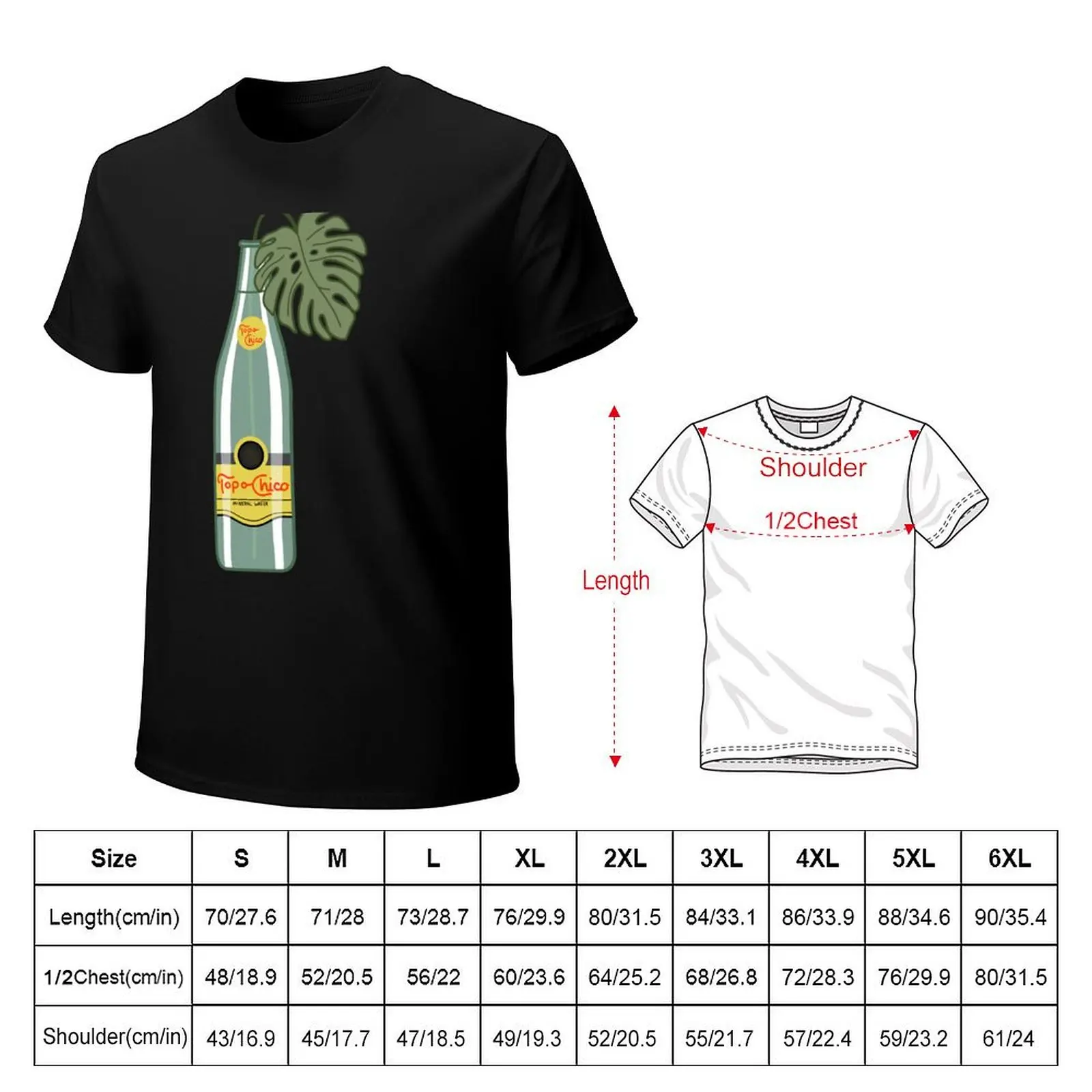 Monstera Topo Chico T-Shirt Casual Fashion Short Sleeve Cotton T-Shirt