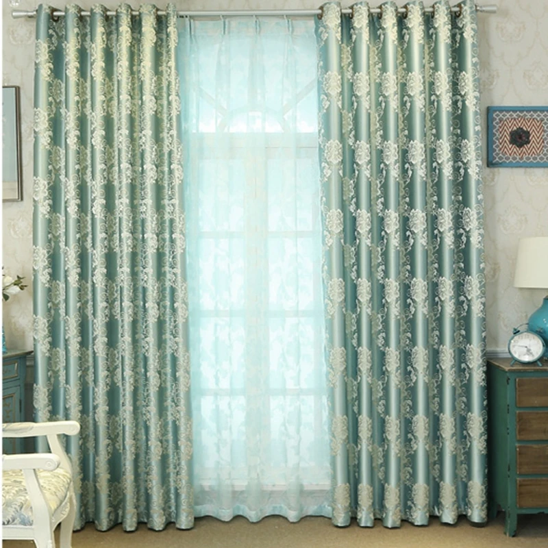 The European style sculpture curtain cloth custom bedroom windows shading products