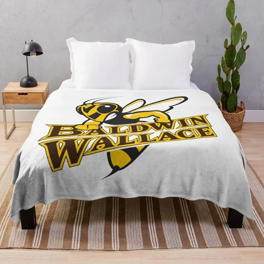 Baldwin Wallace University yellowjackets Throw Blanket Moving Decorative Beds Multi-Purpose For Sofa Thin Blankets