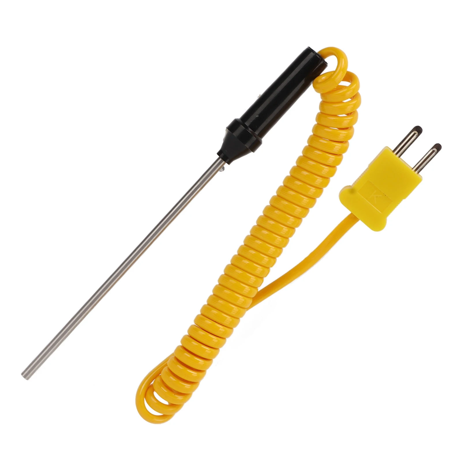 K Type Thermocouple Sensor Heat Resistant Steel Insulated Handle High Accuracy Rapid Response Temperature Probe