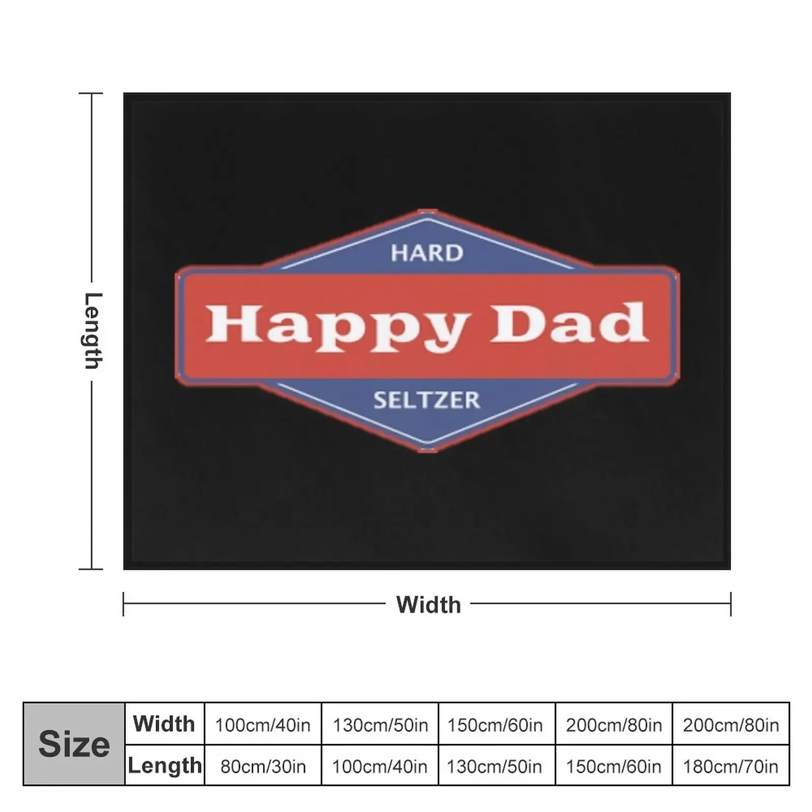 Happy Dad Seltzer Throw Blanket Sofa Quilt for winter Sofa Throw Plush Blankets