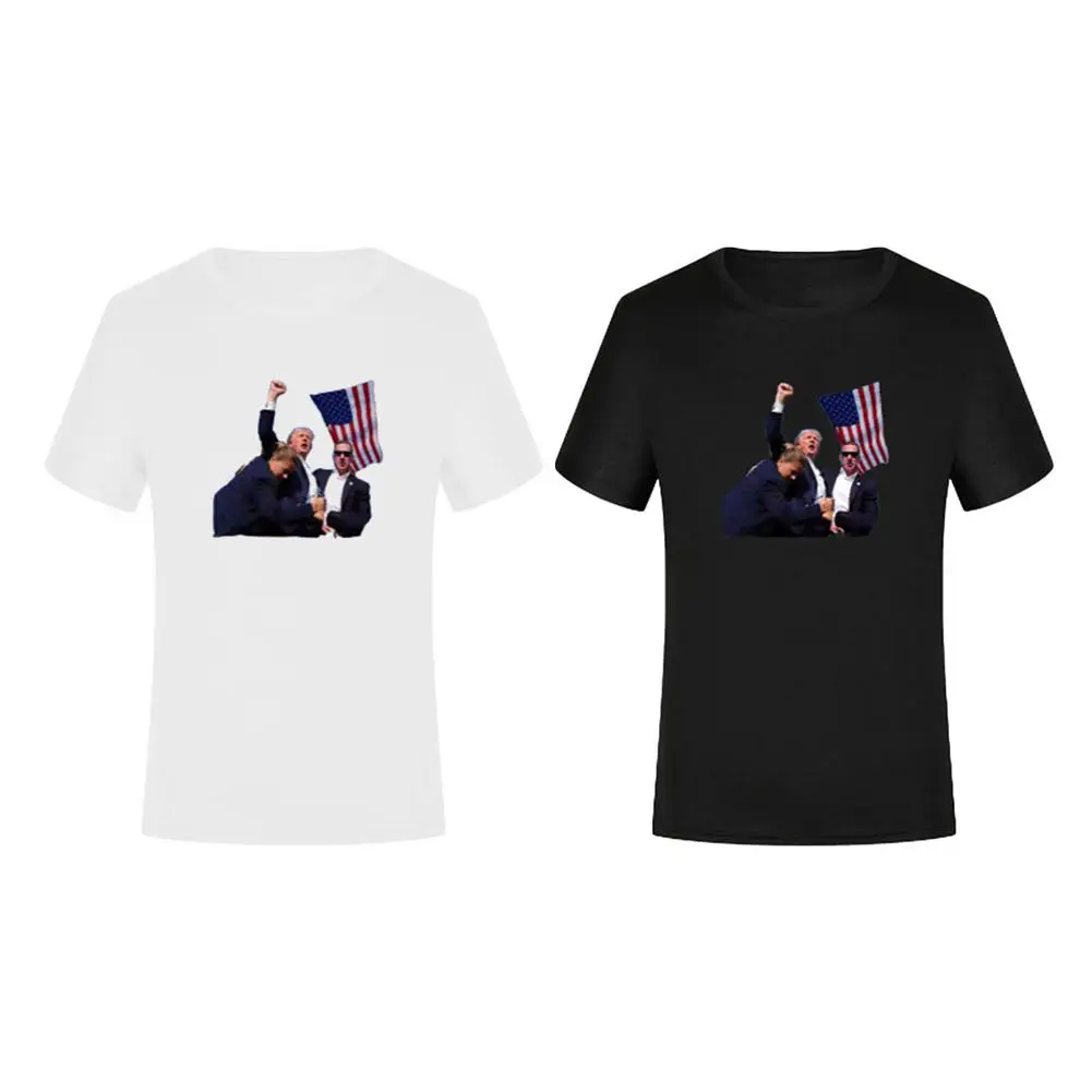 2024 Donald Rally Shooter T-Shirt Men Women New Funny T-Shirt Accessories Costumes Streetwear T-shirt