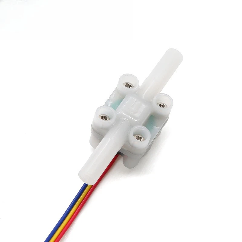 Miniature flowmeter PVDF material acid alkali resistant medical food water flow sensor 2minutes quick connection