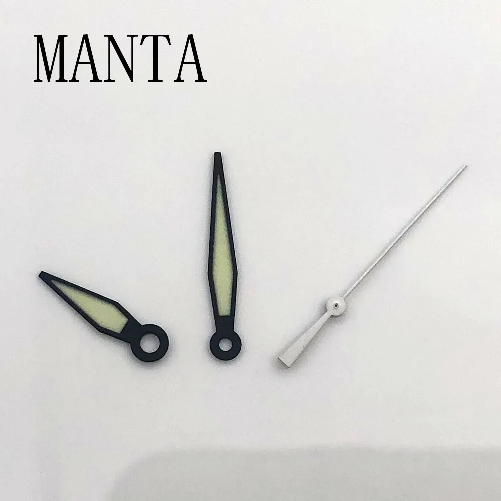 Часы MANTA, зеленые светящиеся стрелки, механизм Miyota8205/8215/821A Mingzhu2813/3804, механизм NH35