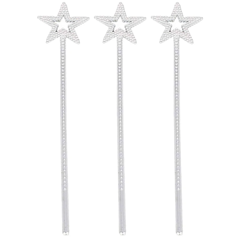 3 Pcs Angel Wand Star Fairy Wands Sticks Kids Clothes Resin Costume Props Child