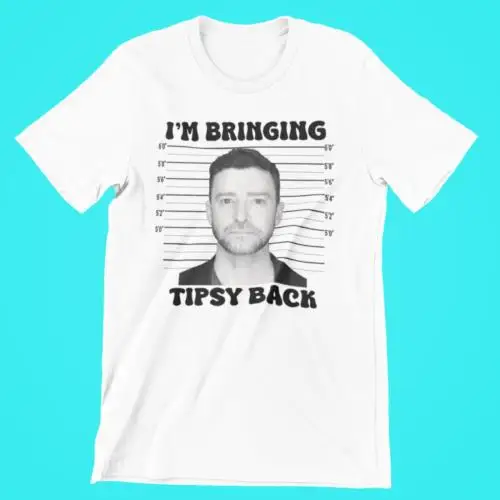 Justin Timberlake I'm Bringing Tipsy Back Mug Shot Premium Blend T-Shirt