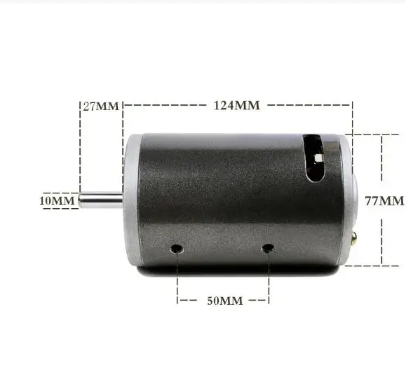 Imagem -06 - Motor dc com Ímã Permanente Rolamento de Esferas Duplo Torno de Alta Velocidade Furadeira Elétrica Mesa de Moagem Motor 220v 350w