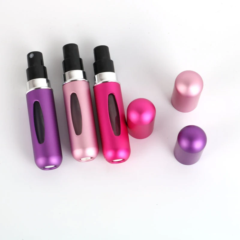 5ml Portable Refillable Perfume Atomizer Aluminum Bottle For Cosmetics Traveling Mini Aluminum Spray Empty Refillable Bottle