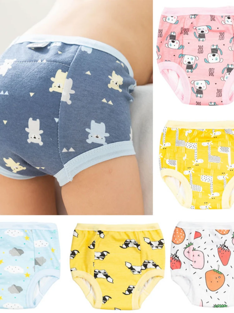 Couches 6 couches pour bébé Elinfant, 2 tailles, pour la natation, absorbantes, écologiques, culottes d'entraînement réutilisables, flûte heureuse pour nouveau-né