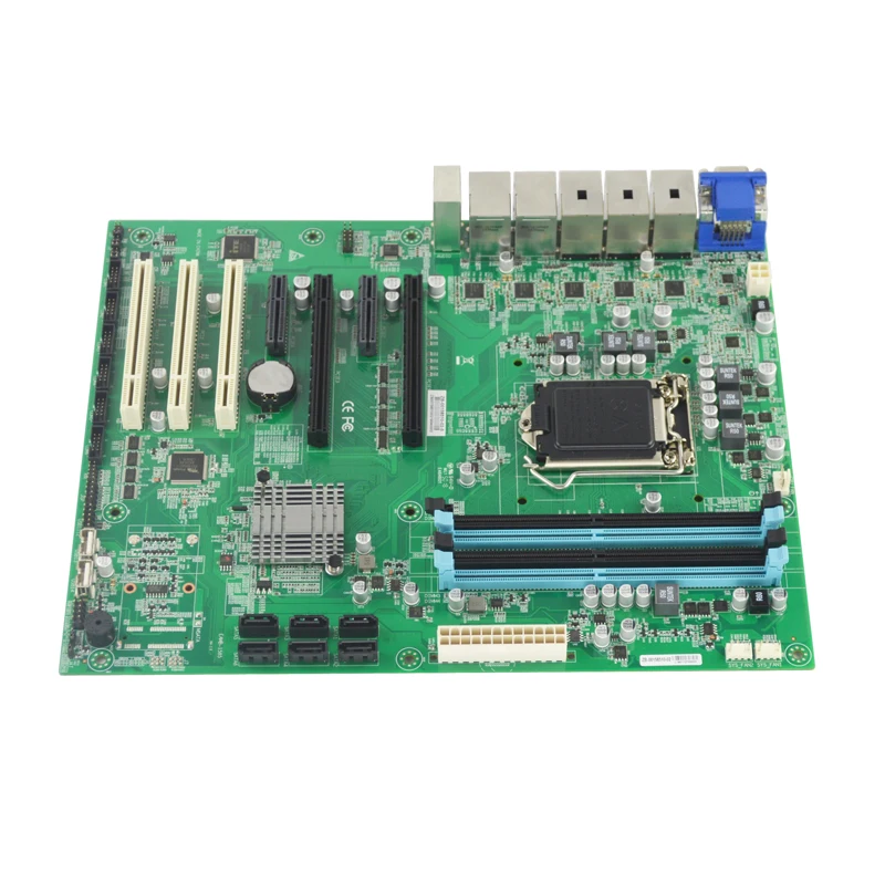 Embedded Industrial Desktop Motherboard  with  Coffee Lake -S Cpu 5 PCIe 14 USB 6 COM Support up to 64GB 4x Double Channel DDR4