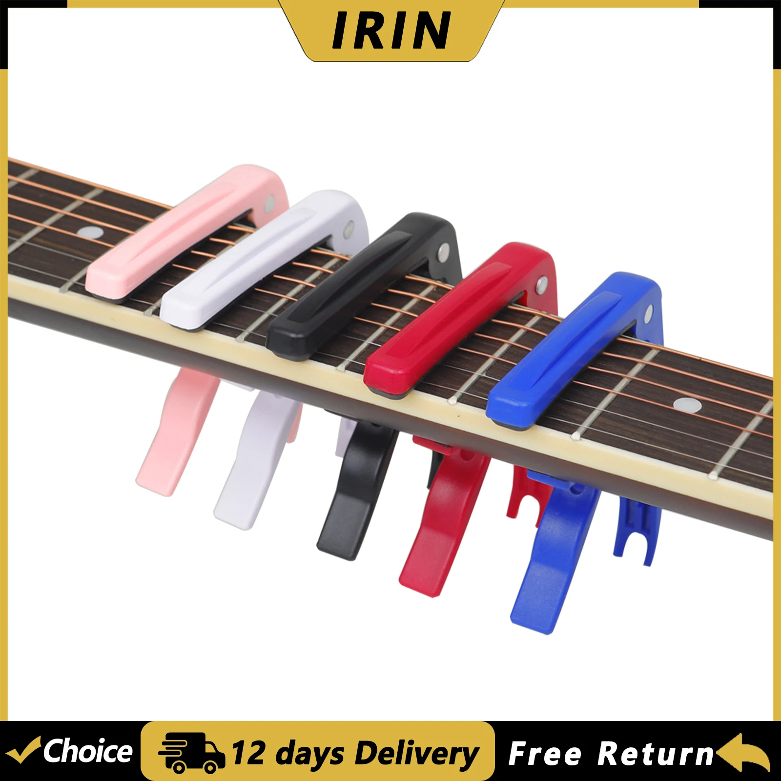 IRIN Guitar Capo ABS Guitar Change Clamp Key Acoustic Classic Universal Guitar Capo Ukulele Tuning Clamp Guitar Accessories