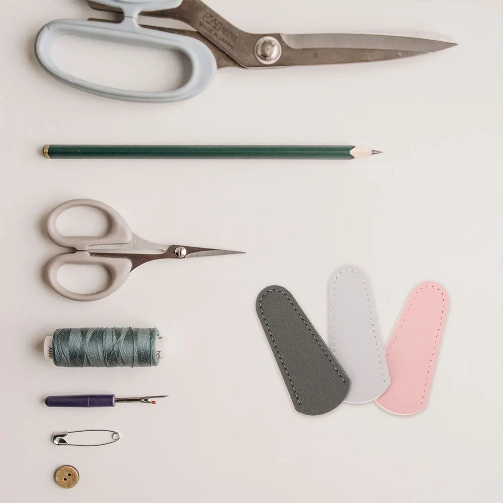 

3PCS Scissors Protective Cover PU Case Hairdressing Shear Covers Salon Dead Skin Shears Protector Prevent Hurts Safe Storage